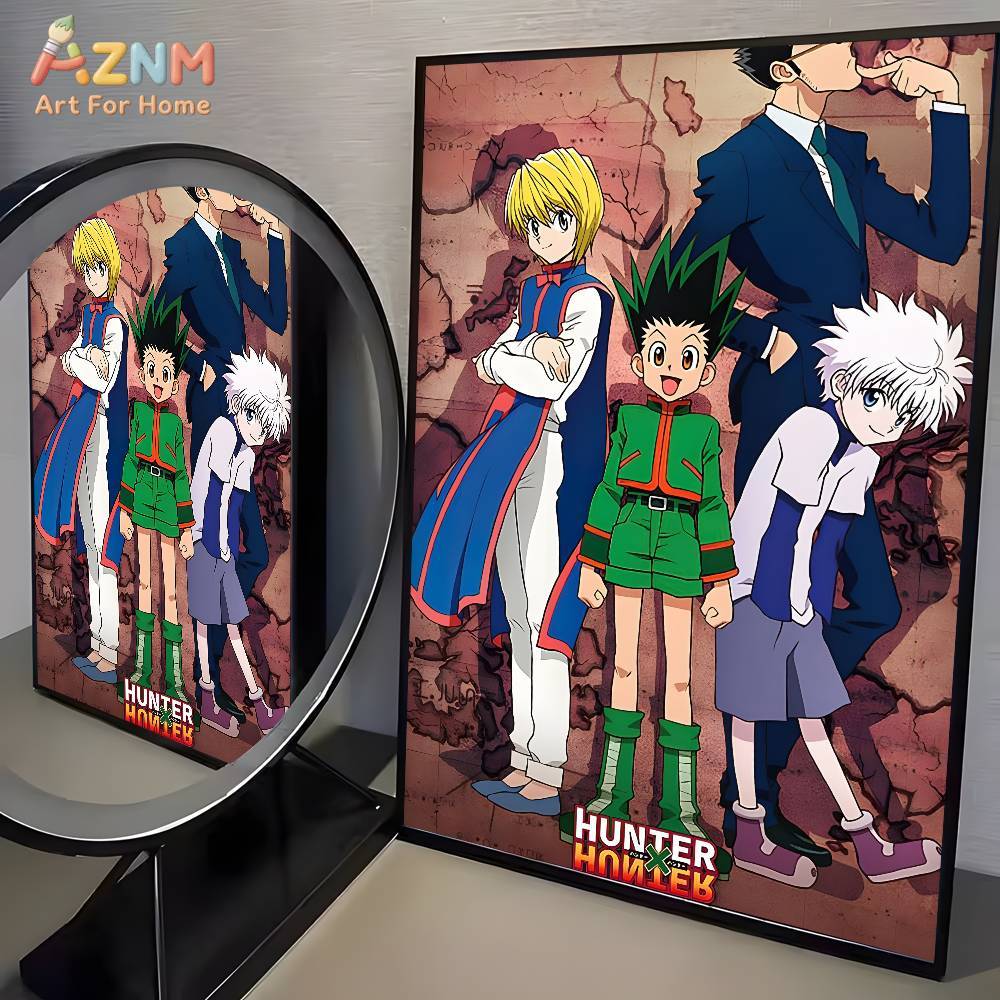 Home Cinema Classic - 1枚入り ホットアニメ ハンターエクスハンター ポスターアート HDキャンバス 高級印刷紙