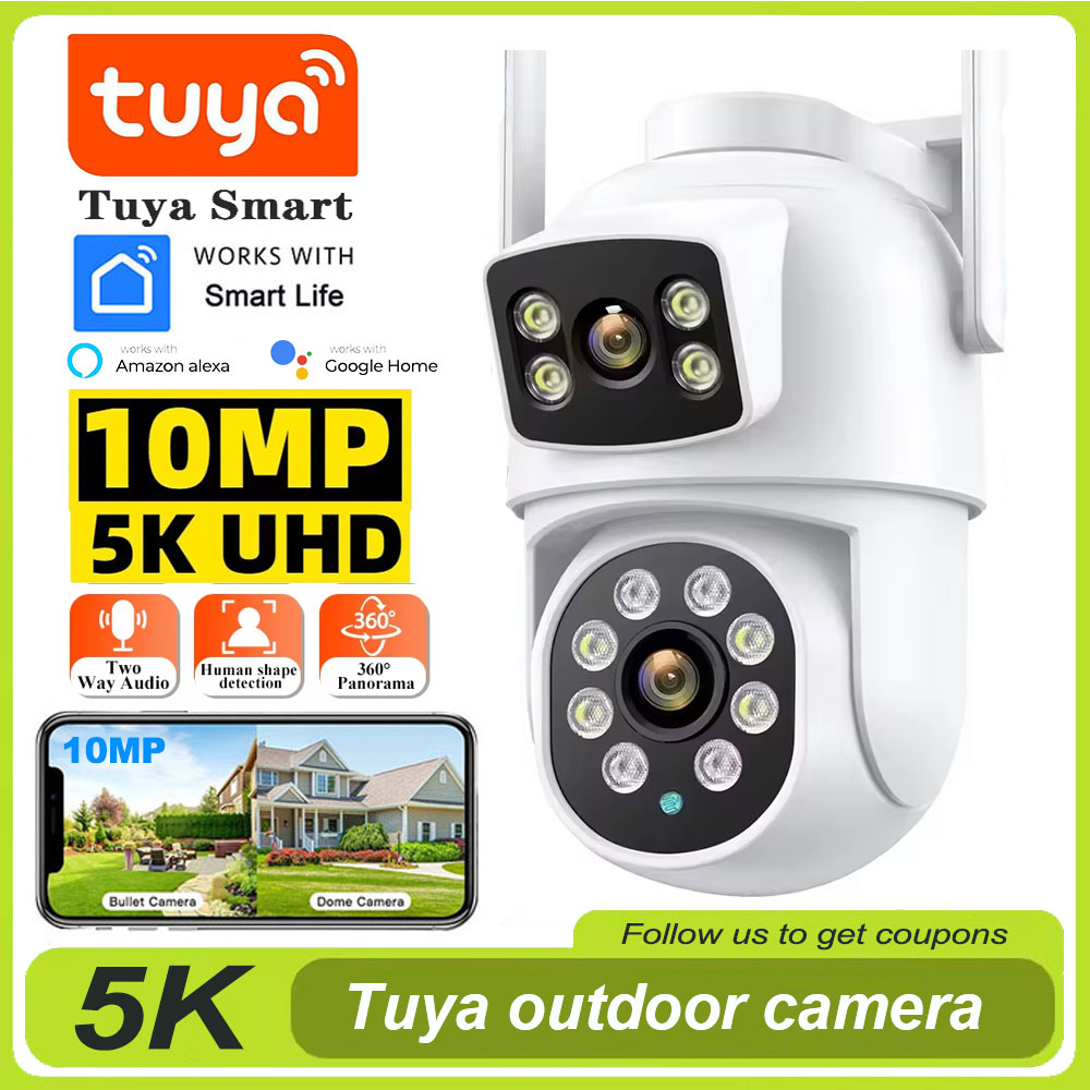 Home Cinema Wall Panels - Tuya 4K 8MP Wifi カメラ PTZ