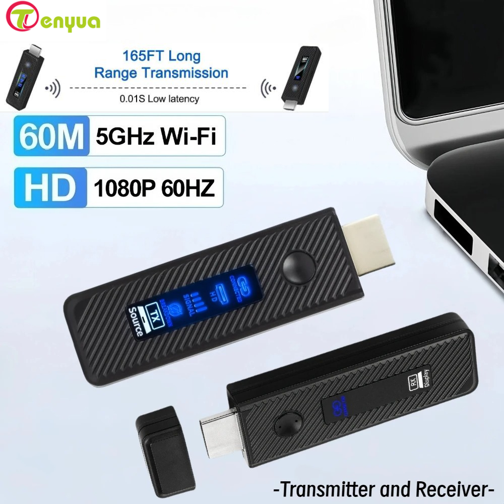 1080p 60m ワイヤレスビデオ送信機受信機スクリーン共 - Home Cinema Tv Screen のレビューと価格