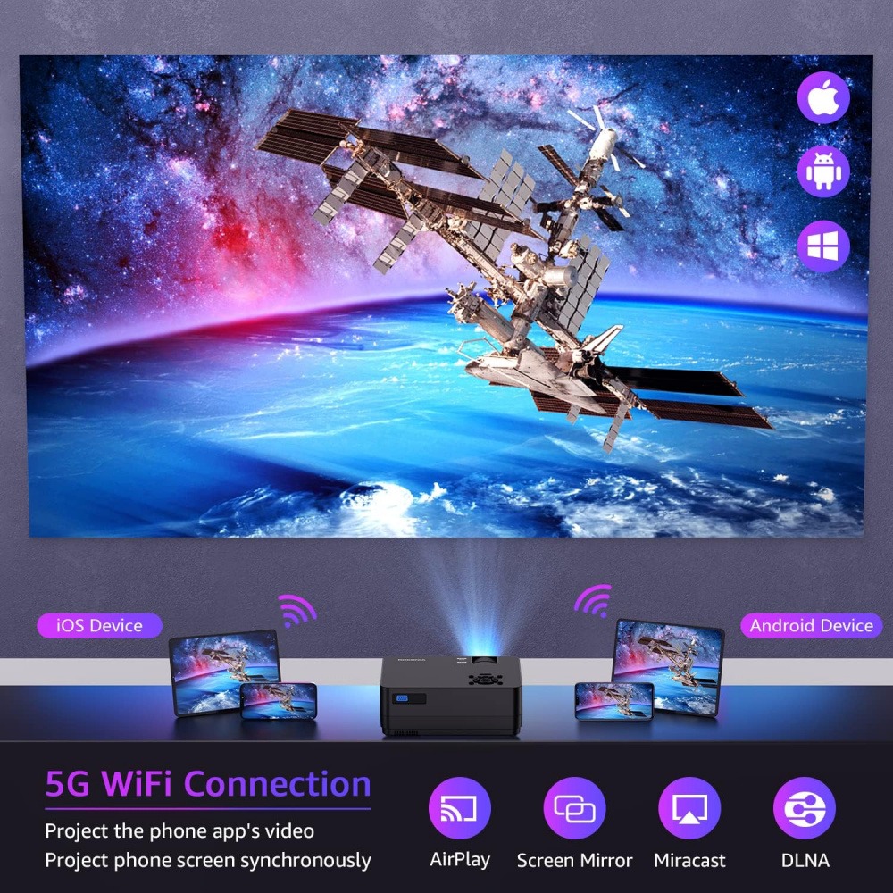 5G WiFi Bluetooth ネイティブ1080Pスク - Home Cinema Tv Screen のレビューと価格