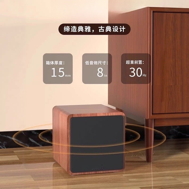 木製テレビオーディオウィスパリングウォールワイヤレスサラウン - Home Cinema Karaoke Projector のレビューと価格