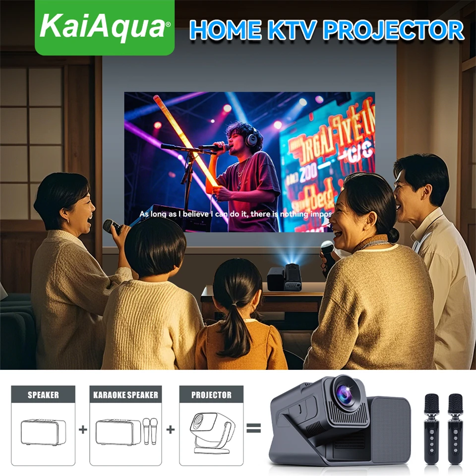 KaiAqua KTV カラオケプロジェクター HT36 4 - Home Cinema Karaoke Projector のレビューと価格