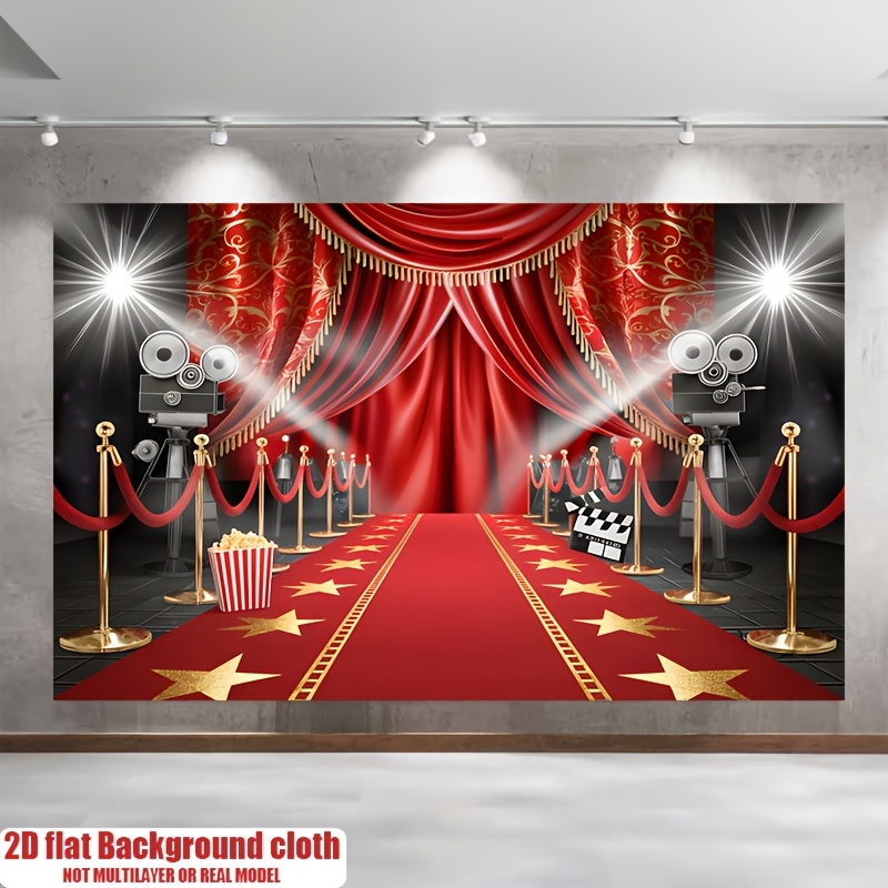 レッドカーペット映画プレミアタペストリー、華やかなイベントテ - Home Cinema Events のレビューと価格