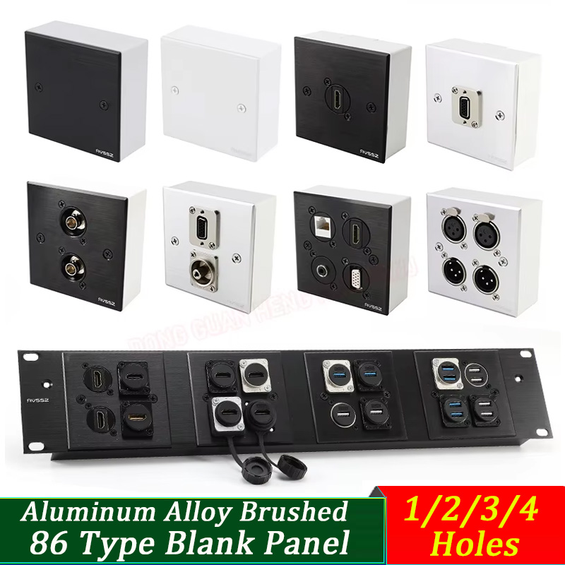 86型アルミ合金製ウォールプレート - 1/2/3/4穴ブラ - Home Cinema Wall Panels のレビューと価格