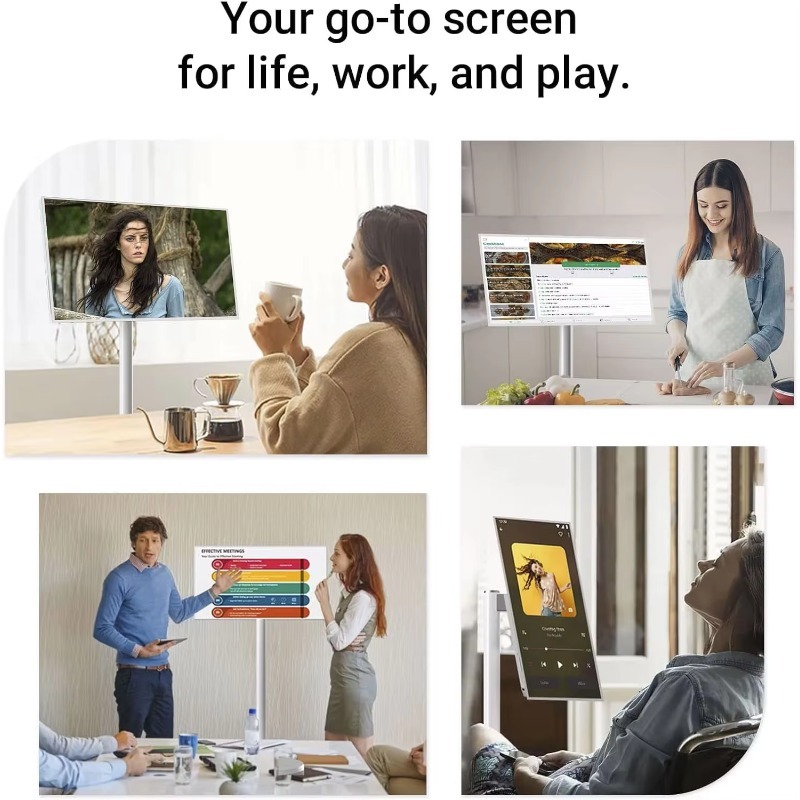 21.5インチ ポータブルLEDホワイトスマートテレビ タッ - Home Cinema Tv Screen のレビューと価格