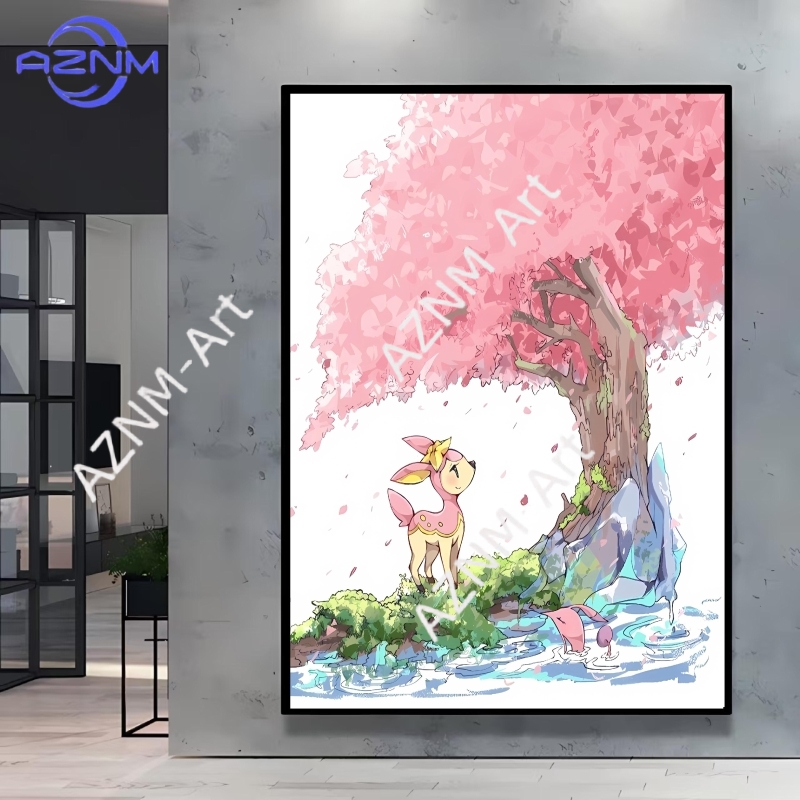 1pc キャンバスアートワーク絵画クラシックポケモンポスター - Home Cinema Classic のレビューと価格