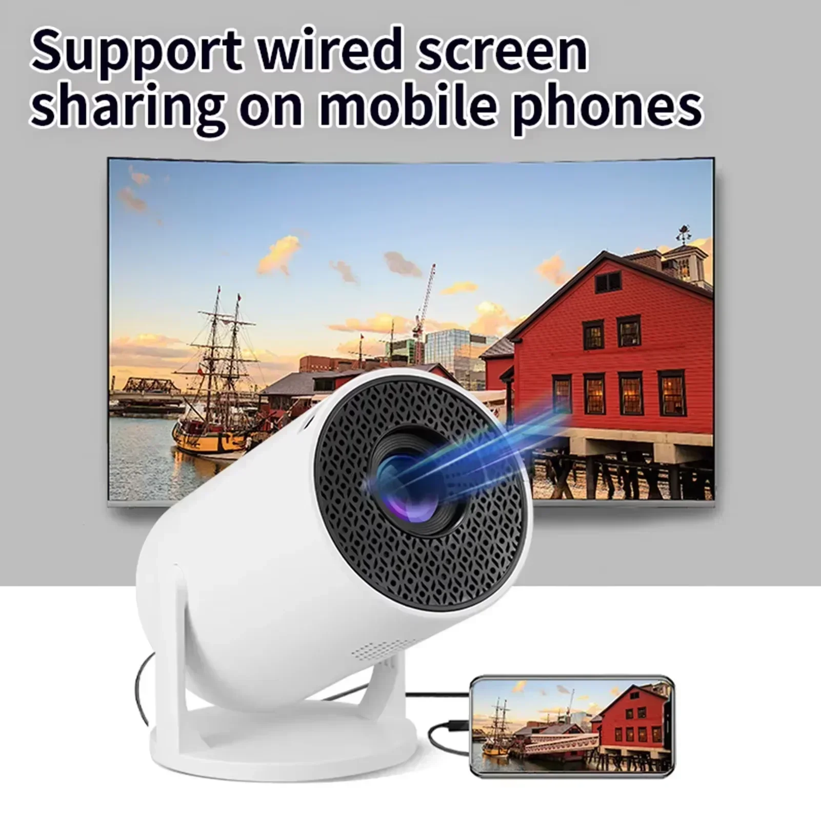 2026年新型HY300アウトドアポータブルプロジェクター  - Home Cinema Events のレビューと価格