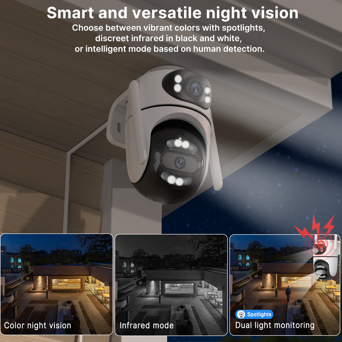 8MP 4K HD Wifi PTZカメラ iCseeアプリ - Home Cinema Wall Panels のレビューと価格