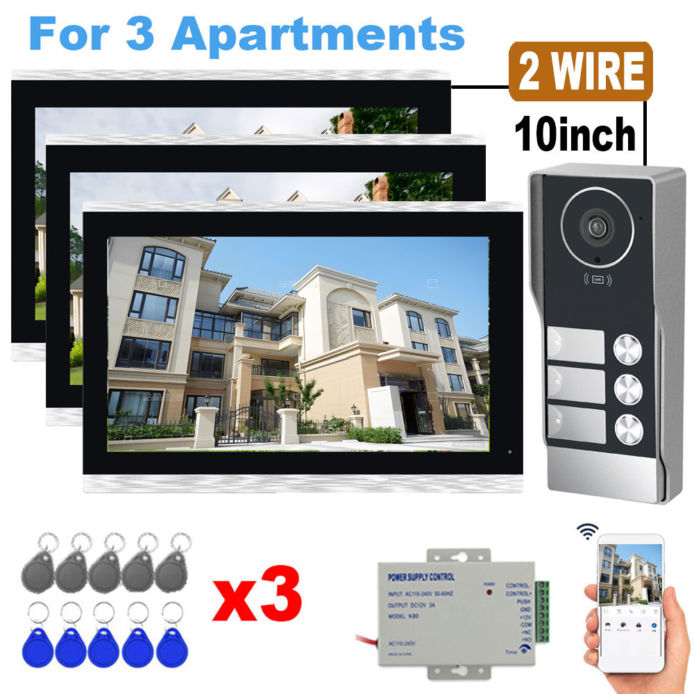 TUYA 5G WIFI 2-3ユニットアパート用インターホ - Home Cinema Wall Panels のレビューと価格